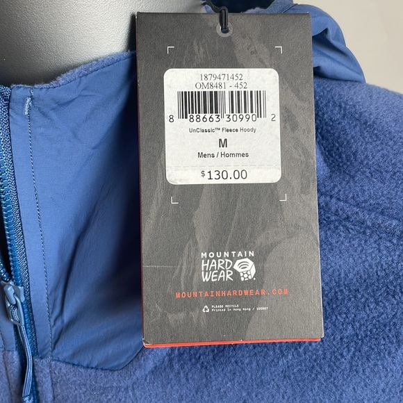 Mountain Hardwear Unclassic 1/2 Zip Pullover Fleece Hoodie - Picture 8 of 8